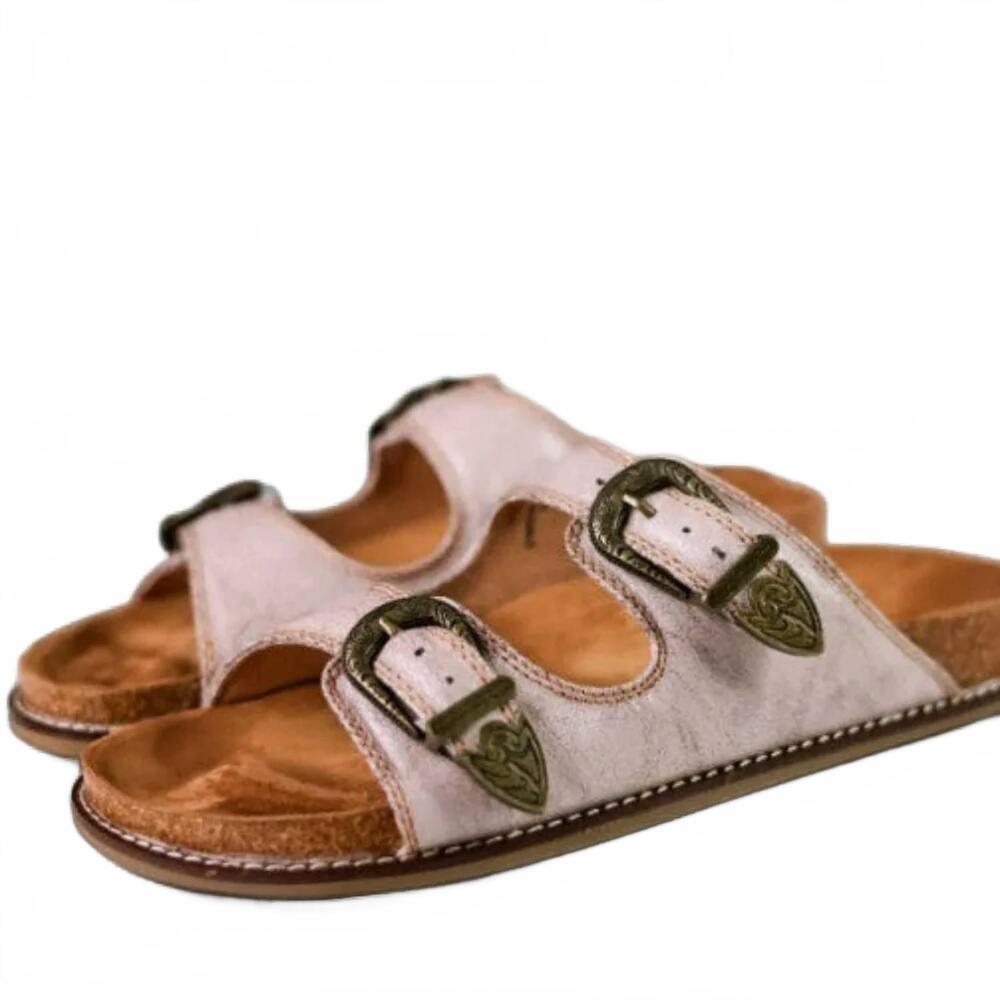 NEW CORKYS FOOTWEAR women's atta girl sandal in crackle cream